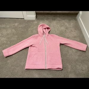 lululemon pink sherpa zip up jacket!!